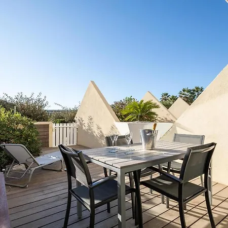 아파트 Le Cassis Heliopolis Luxe - Terrasse Plein Sud - Garage - A Pied - Village Naturiste *