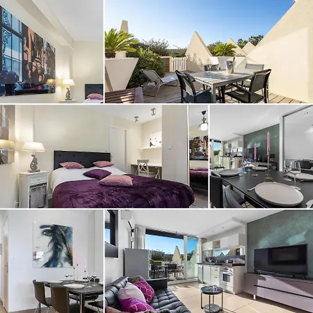 아파트 Le Cassis Heliopolis Luxe - Terrasse Plein Sud - Garage - A Pied - Village Naturiste *