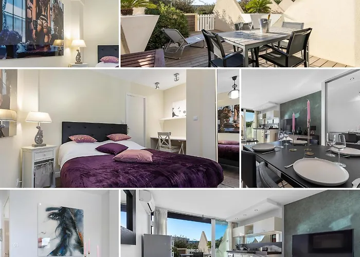 Apartment Le Cassis Heliopolis Luxe - Terrasse Plein Sud - Garage - Plage A Pied - Village Naturiste *